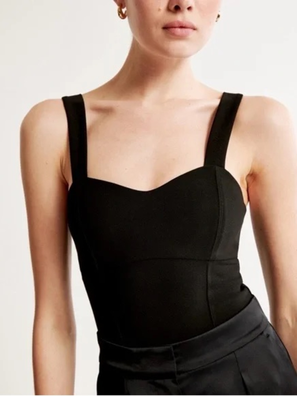 Abercrombie & Fitch Crepe Sweetheart Bodysuit NWT